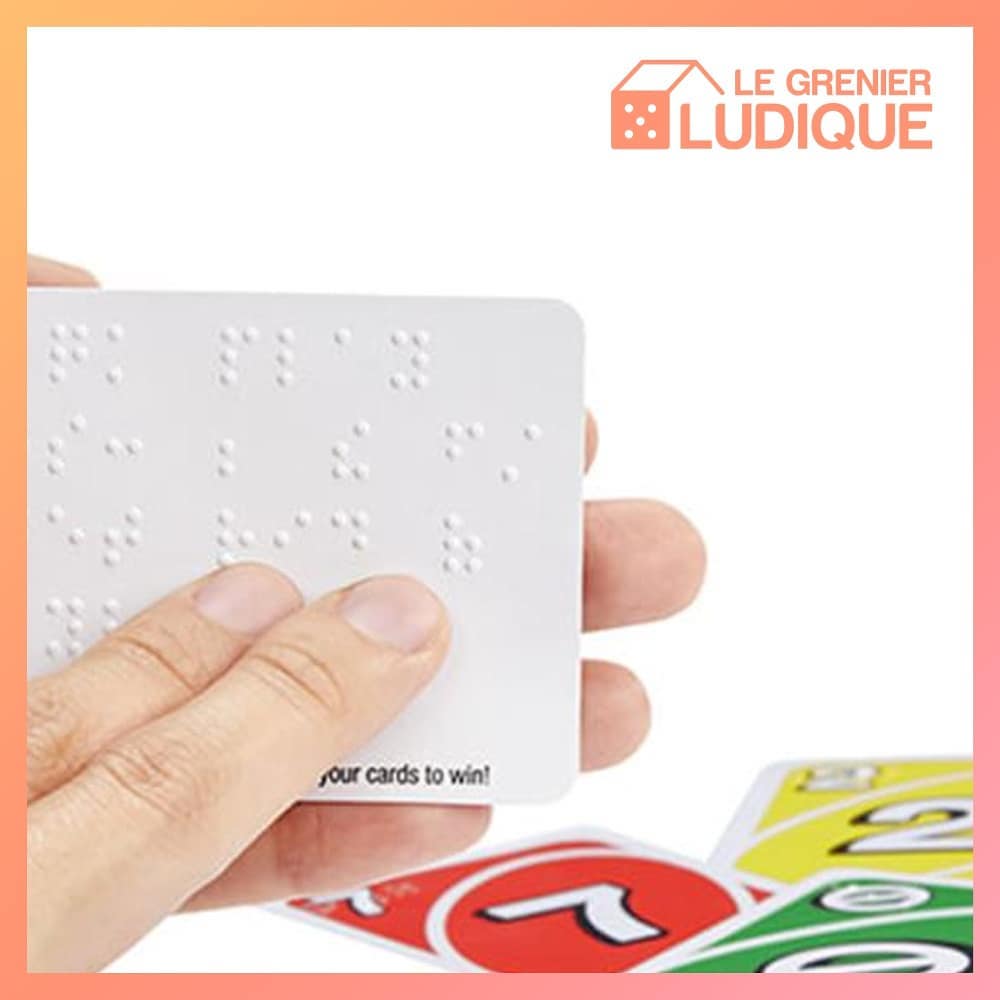 Uno Braille Handicap Jeu de société