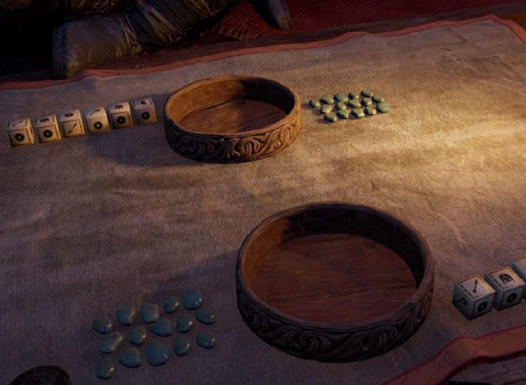 jeu de société de dés orlog assasin's creed valhalla eivor ubisoft