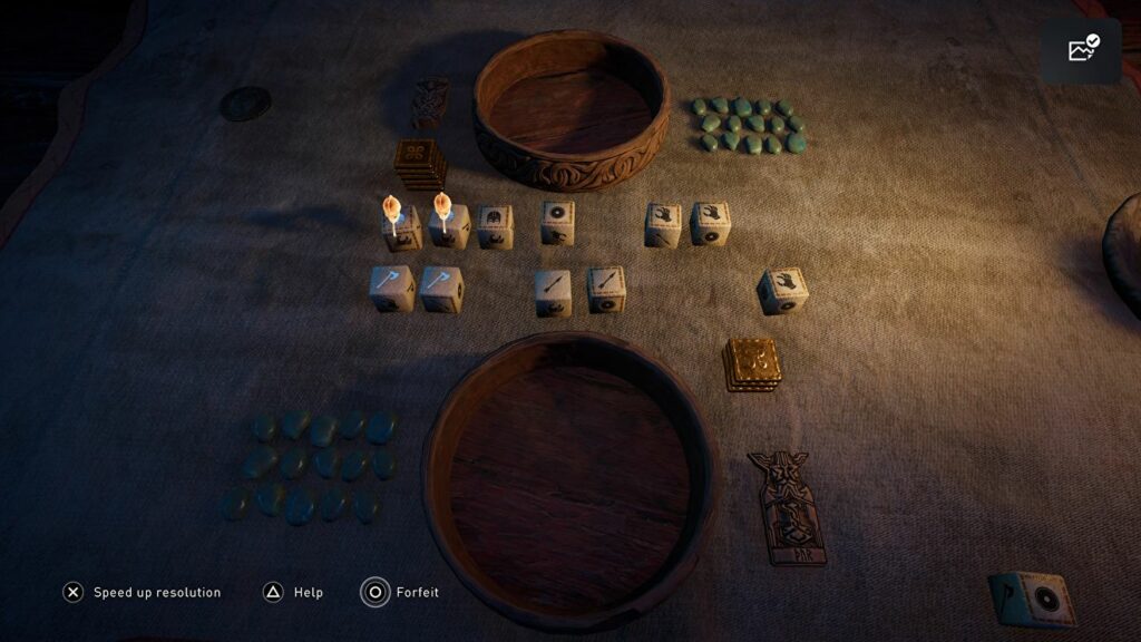 jeu de société de dés orlog assasin's creed valhalla eivor ubisoft