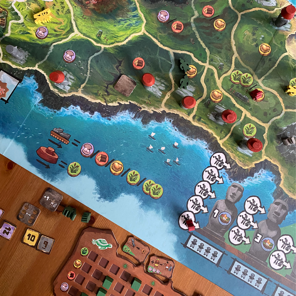 Rapa Nui Éditions Matagot Giants jeu de société île de pâques moaï