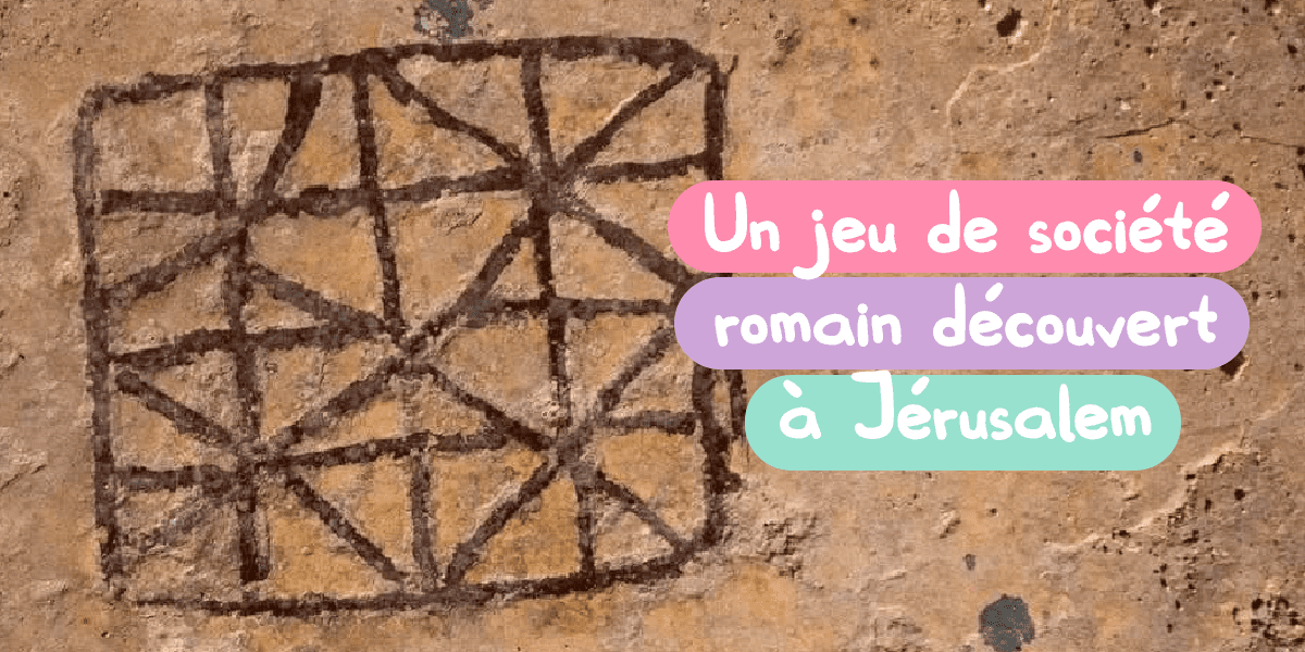 jeu de société romain archéologie antiquité fouille calcaire grec plateau jeu de dames