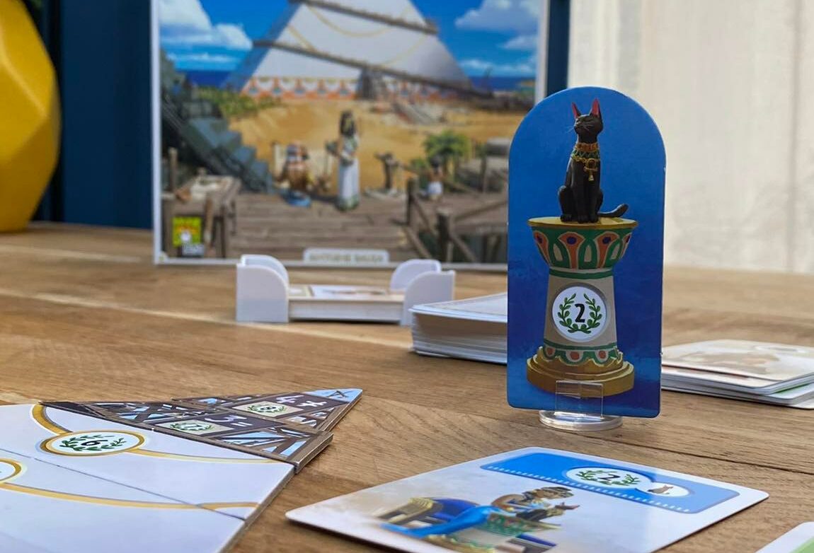 7 Wonders Architects jeu de societe famille chat