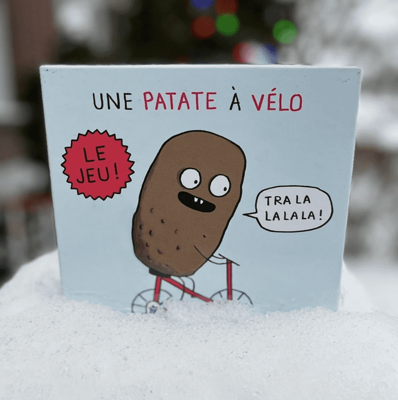 jeu vélo : Une patate à vélo