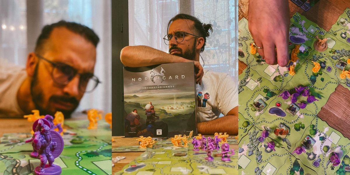 northgard hachette studio H éditeur jeux de société jeu vidéo tuiles pose d'ouvriers