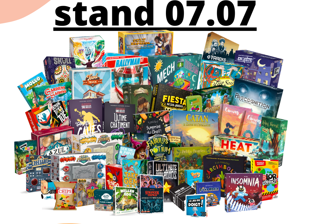 stand 07.07 cannes festival jeux de société palais des congrés