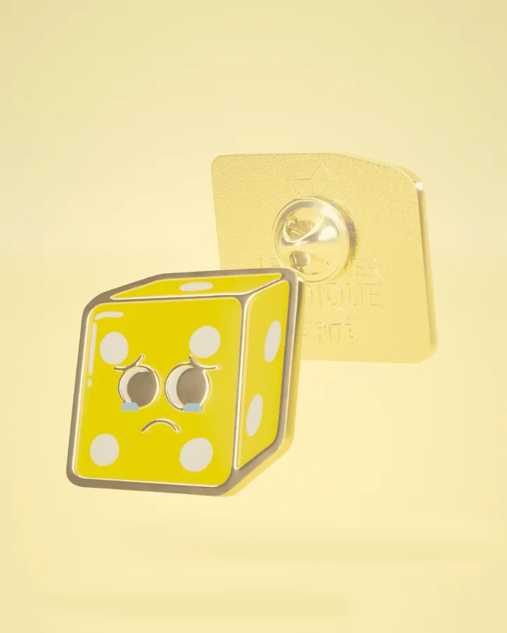 Pin's Émaillé | 🟨 Le Dé Pité – Image 3