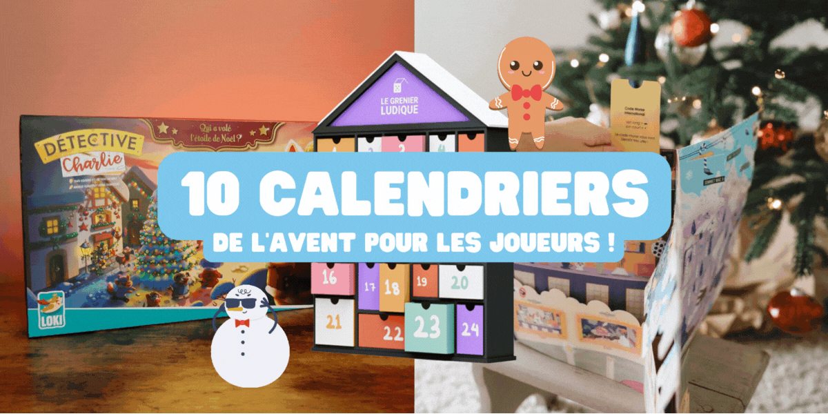 sélection calendriers de l'avent jeux de société escape game énigmes noël cadeau 2024