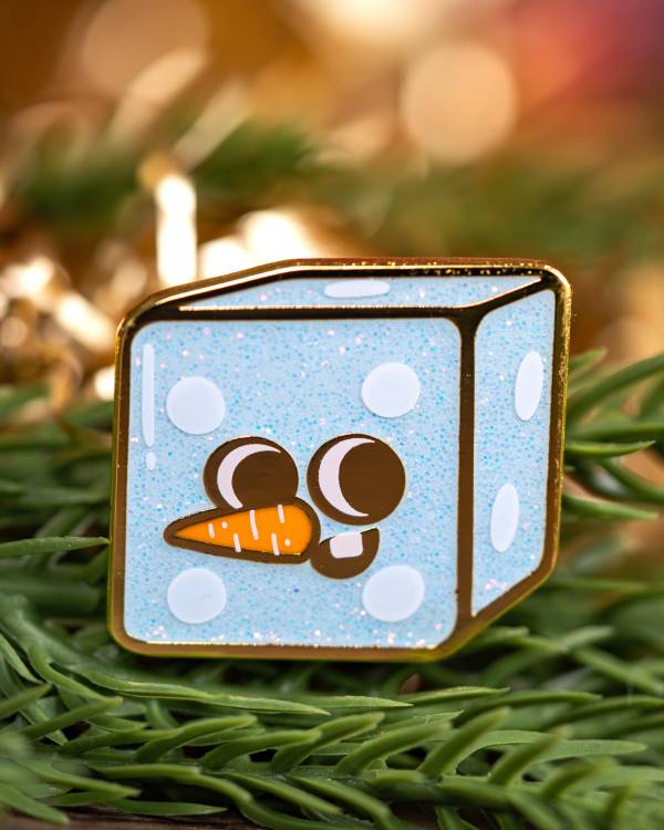 Pin's à Paillettes | ⛄ Le Dé Givré