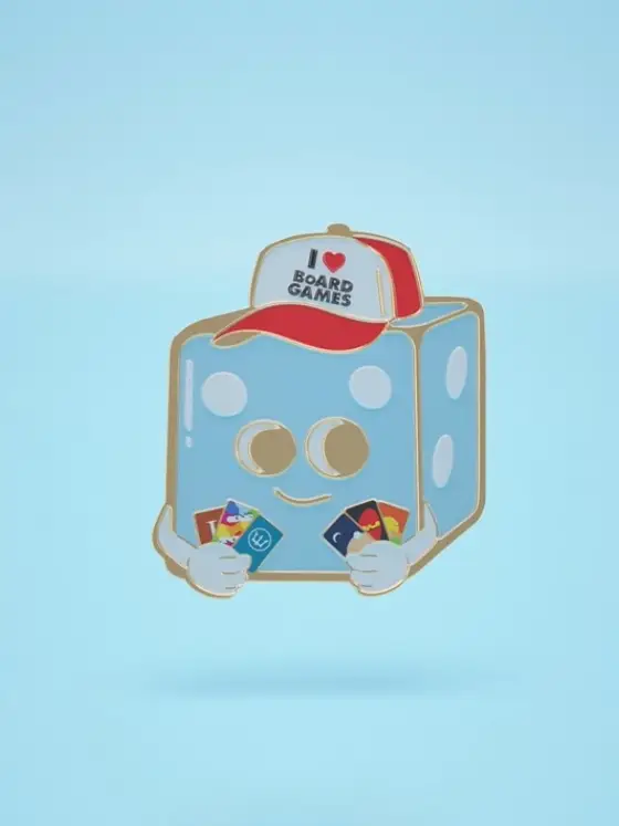 Pin's Émaillé | I ❤️ BOARDGAMES – Image 3