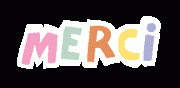 Merci Sticker by elodie shanta